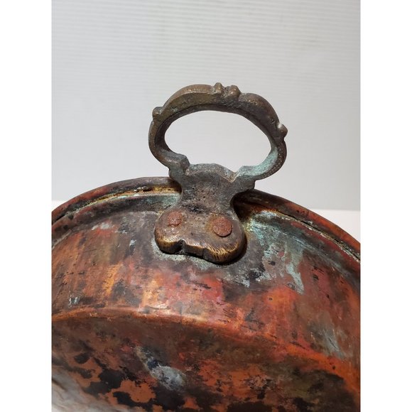 Vintage Kitchen pot | Distressed Metal bowl | Antique Rusty pot| Farmhouse - Picture 6 of 10